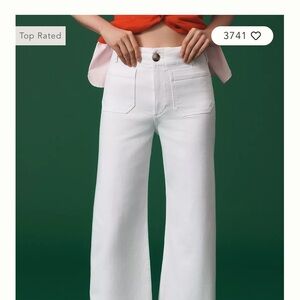 Anthropology Colette Crop Wide-Leg Jeans by Maeve